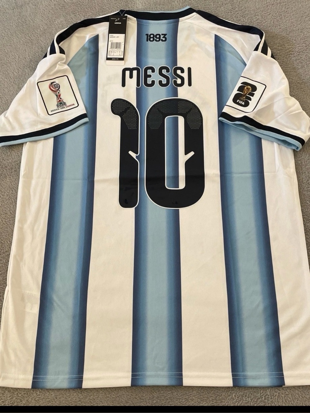 Messi #10 Argentina2026  Fan Version Home Jersey  Size Medium